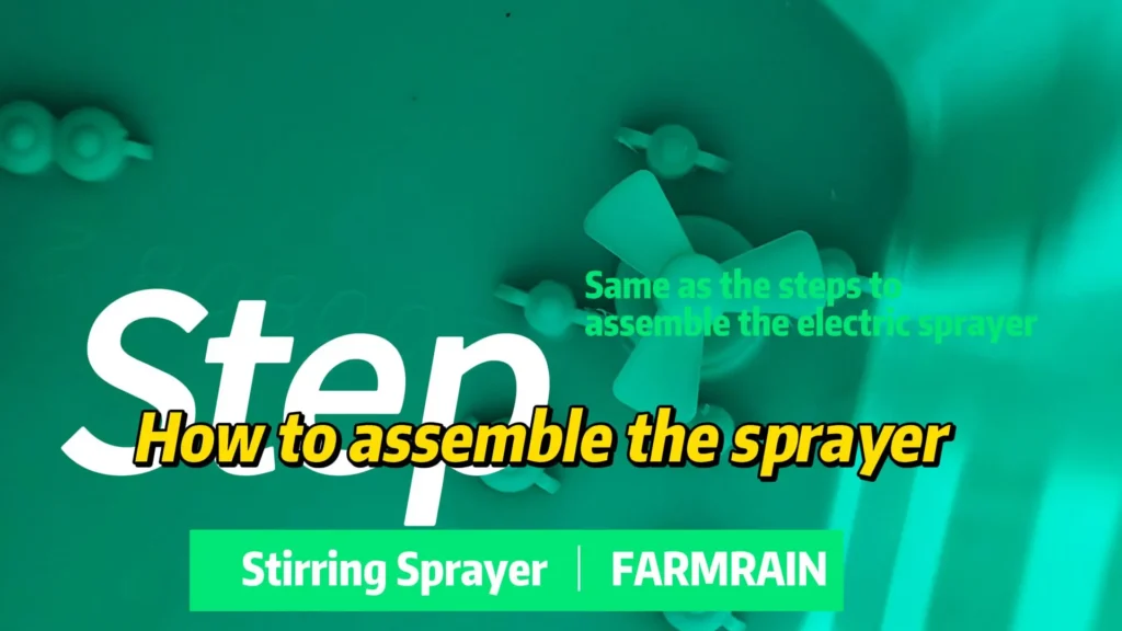 Stirring Battery Knapsack Sprayer, • #StirringSprayer, How to assemble the... Battery Knapsack Sprayer with Stirring Function, The stirring battery sprayer has 3 different operating modes: regular spraying, stirring and spraying and just stirring only.